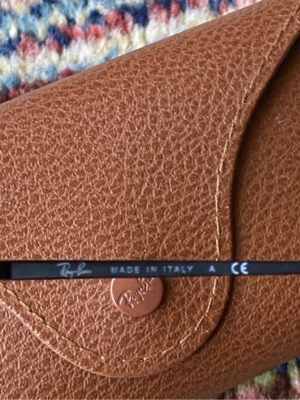 Ray-Ban Black Sunglasses with Brown Leather Case - Picture 7 of 13